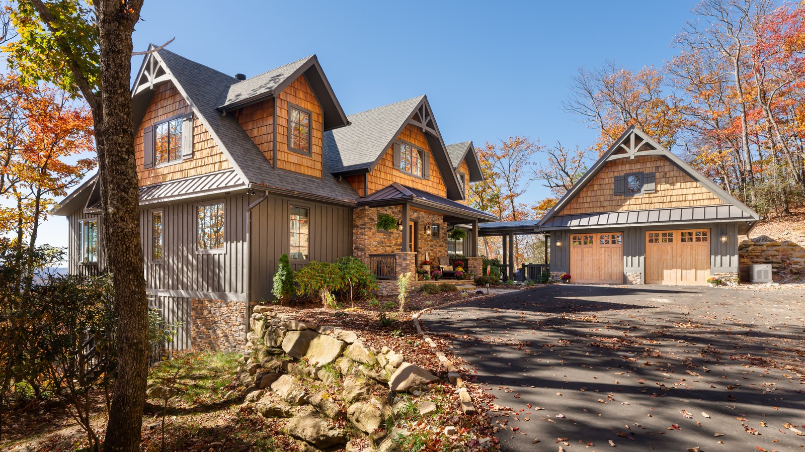 Custom mountain home exterior