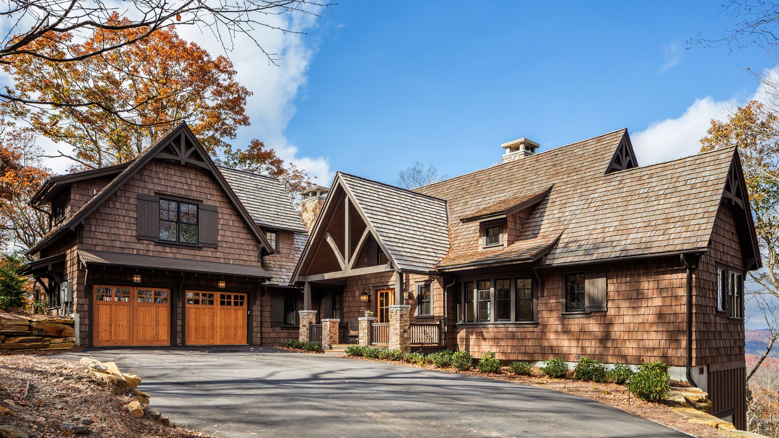 Custom mountain home exterior